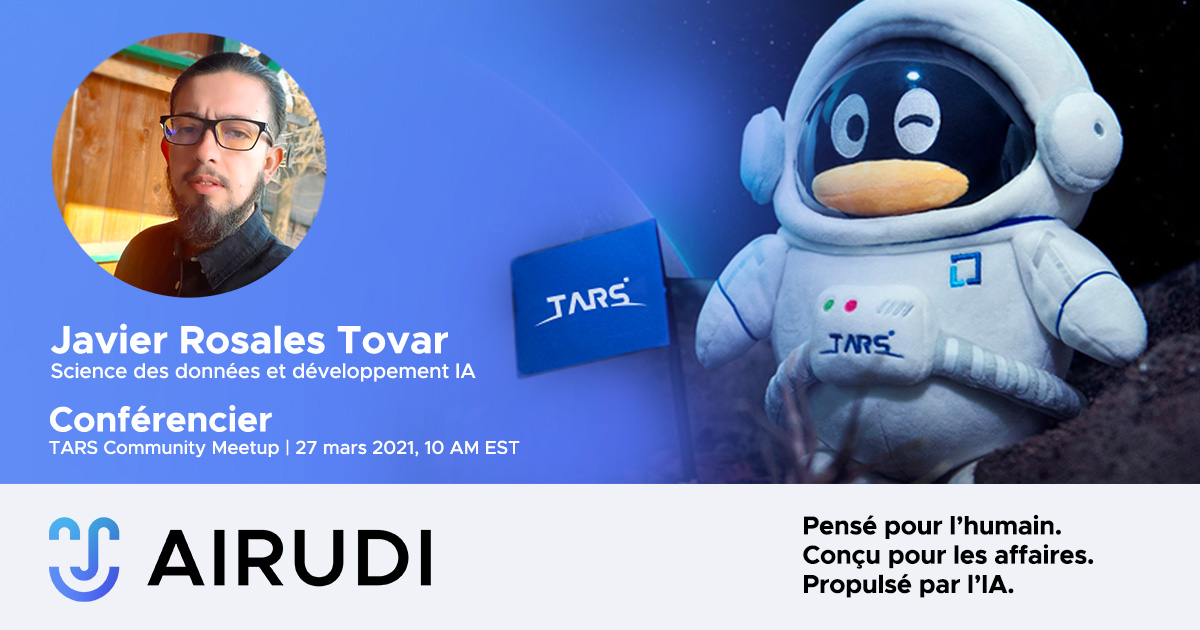 Javier Rosales Tovar sera un conférencier à l’événement TARS Community Meetup